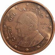 5 Euro Cents - Franciscus obverse image