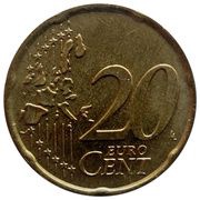 20 Euro Cents - Ioannes Paulus II reverse image