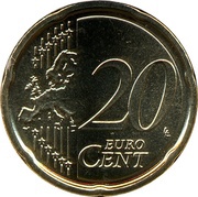 20 Euro Cents - Franciscus, Vatican City, 2017-2023 reverse image