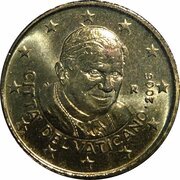 50 Euro Cents - Benedictus XVI 1st map obverse image