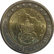 2 Euros - Ioannes Pavlvs II State anniversary obverse image