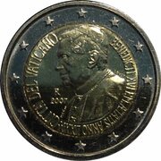 2 Euros - Benedictus XVI 80th Birthday obverse image