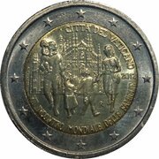 2 Euros - Benedictus XVI 7th World Meeting of Families obverse image