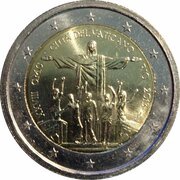 2 Euros - Franciscus 28th World Youth Day obverse image