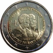 2 Euros - Franciscus Saint Peter and Saint Paul obverse image