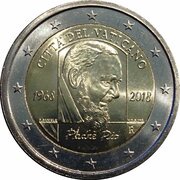 2 Euros - Franciscus Padre Pio obverse image