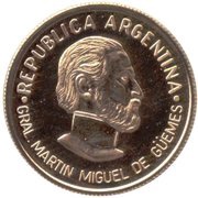 5 Pesos General Güemes obverse image
