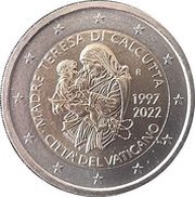 2 Euros - Franciscus Mother Teresa of Calcutta obverse image