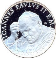 5 Euros - Ioannes Pavlvs II Year of the Rosary obverse image