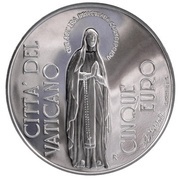 5 Euros - Ioannes Pavlvs II Immaculate Conception, Vatican City, 2004 reverse image