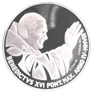 5 Euros - Benedictus XVI World Youth Day obverse image