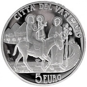 5 Euros - Benedictus XVI Migrants and Refugees, Vatican City, 2010 reverse image
