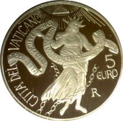 5 Euros - Benedictus XVI World Day of Peace, Vatican City, 2011 reverse image