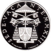 5 Euros Sede Vacante, Vatican City, 2013 obverse image