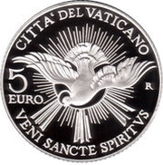 5 Euros Sede Vacante, Vatican City, 2013 reverse image