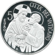 5 Euros - Franciscus Pontificate of Pope Francis, Vatican City, 2013 reverse image