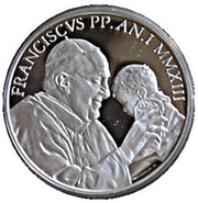5 Euros - Franciscus XLVI World Day of Peace obverse image