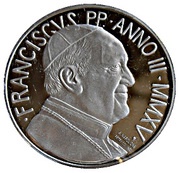 5 Euros - Franciscus XLVIII World Day of Peace obverse image