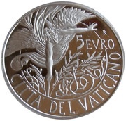 5 Euros - Franciscus XLIX World Day of Peace, Vatican City, 2016 reverse image