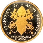 5 Euros - Franciscus Paul VI obverse image