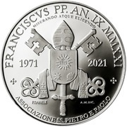 5 Euro - Franciscus St. Peter and St. Paul obverse image