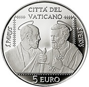 5 Euro - Franciscus St. Peter and St. Paul, Vatican City, 2021 reverse image