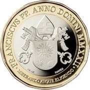 5 Euros - Franciscus Pope Benedict XV obverse image