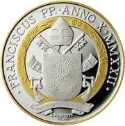 5 Euros - Franciscus “Laudato Si’’” Seventh Anima Mundi obverse image