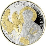 5 Euros - Franciscus Apostle Saint Peter, Vatican City, 2022 reverse image