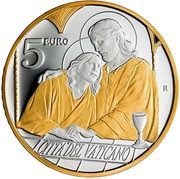 5 Euro – Franciscus Saint John, Vatican City, 2023 reverse image