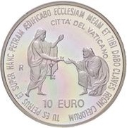 10 Euros - Ioannes Paulus II Pontificate, Vatican City, 2003 reverse image