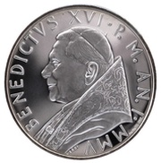 10 Euros - Benedictus XVI Year of the Eucharist obverse image
