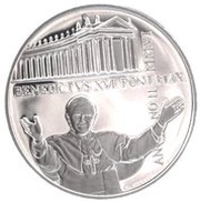 10 Euros - Benedictus XVI St. Peter's Collonade obverse image