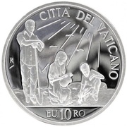 10 Euros - Benedictus XVI World Day of Peace, Vatican City, 2010 reverse image
