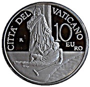 10 Euros - Benedictus XVI 20th World Day of the sick, Vatican City, 2012 reverse image