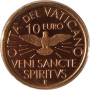 10 Euros Sede Vacante, Vatican City, 2013 reverse image