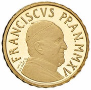 10 Euros - Franciscus Baptism obverse image