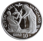 10 Euro - Franciscus 25th World Day of the Sick, Vatican City, 2017 reverse image