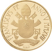 10 Euros - Franciscus Baptism obverse image
