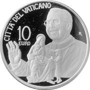 10 Euros - Ioannes Paulus II John Paul I, Vatican City, 2018 reverse image