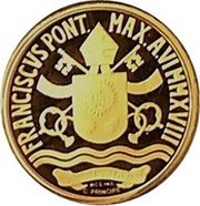 10 Euros - Franciscus Baptism obverse image