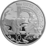 10 Euros - Franciscus 52nd World Peace Day, Vatican City, 2019 reverse image