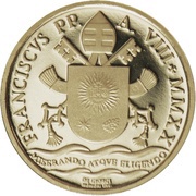 10 Euros - Franciscus Baptism obverse image