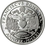 10 Euros - Pope Francis Universitas Catholica Sacri Cordis Jesu obverse image