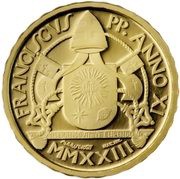10 Euros - Franciscus Baptism obverse image
