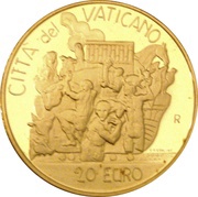 20 Euros Arche Noah, Vatican City, 2002 reverse image