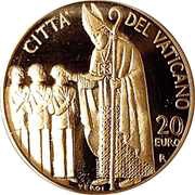 20 Euro - Benedictus XVI The Sacraments of Christian Initiation - Confirmation obverse image