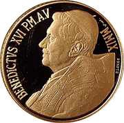 20 Euros - Benedictus XVI Masterpieces of Sculpture - The Good Shepherd - Laocoon group, Vatican City, 2009 reverse image