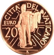 20 Euro - Benedictus XVI Apollo Belvedere - Augustus of Prima Porta obverse image