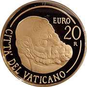 20 Euro - Benedictus XVI The Restoration of the Pauline Chapel obverse image
